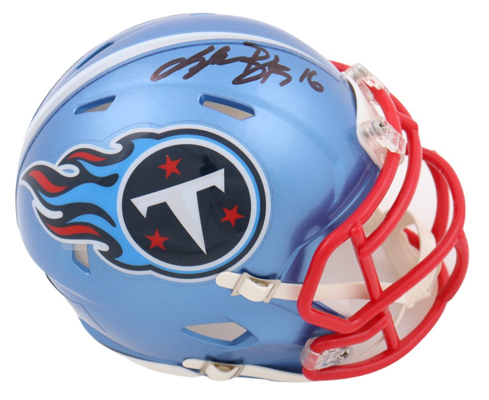 Treylon Burks Signed Autographed Titans Mini Helmet BAS – Signature  Authentic