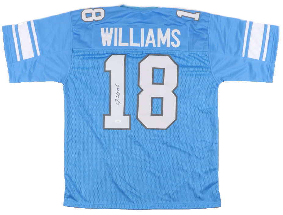 Jameson Williams Detroit Lions Signed Autographed Blue Custom