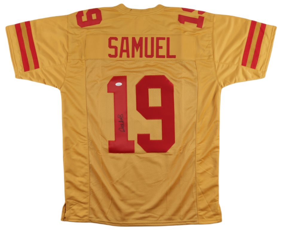 Deebo Samuel Signed 49ers 34x42 Custom Framed Jersey Display (JSA COA)