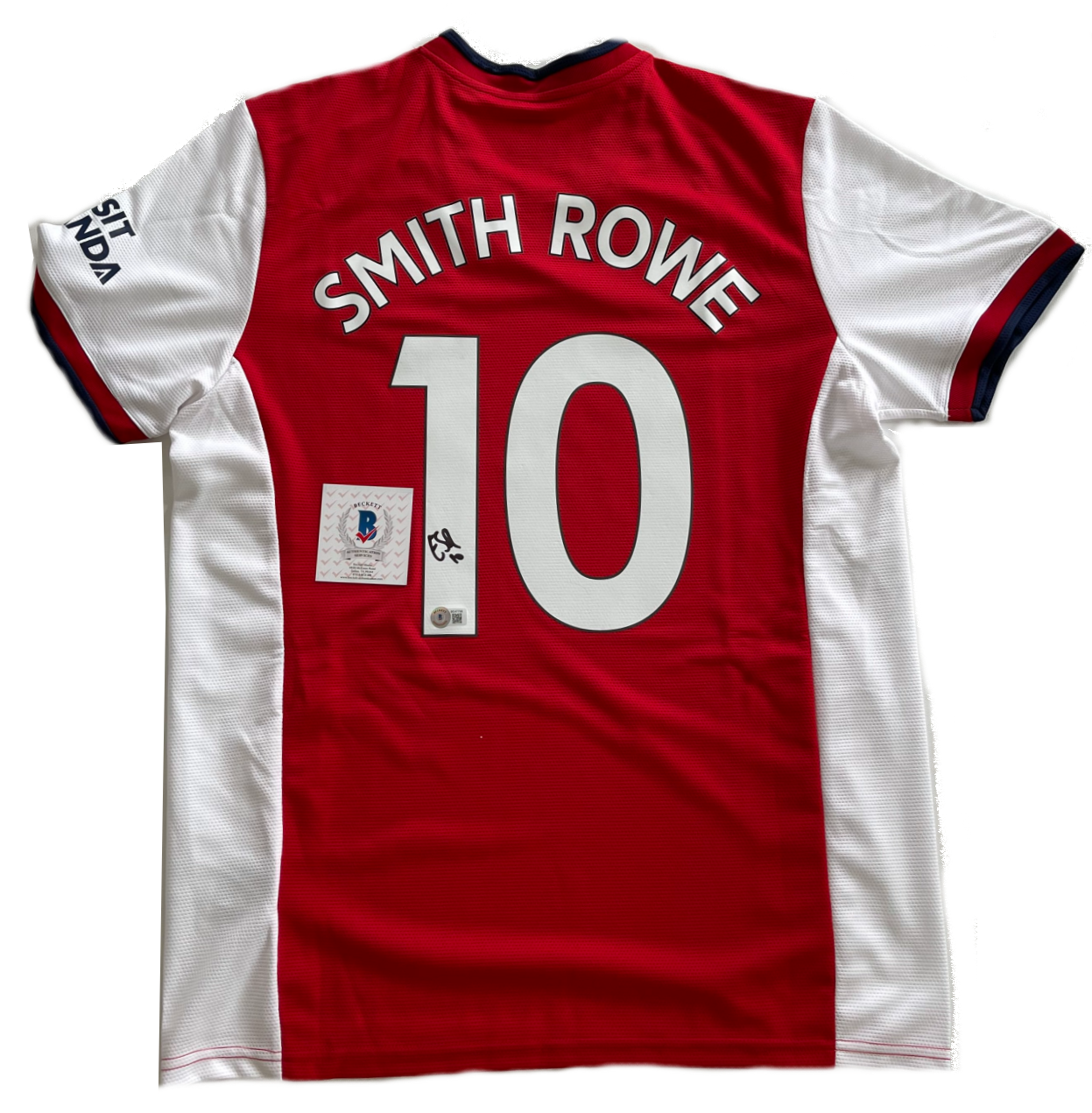 Emile Smith Rowe Signed Arsenal Custom Jersey Signature Authentic
