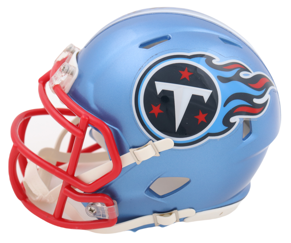 Treylon Burks Signed Autographed Titans Mini Helmet BAS