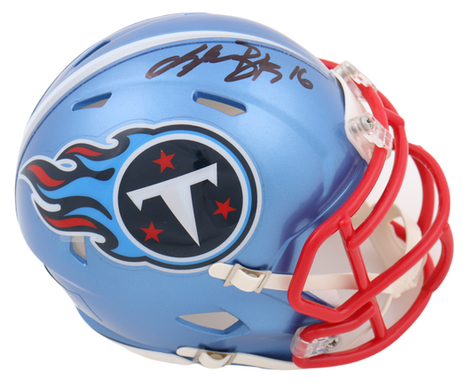 Treylon Burks Signed Autographed Titans Mini Helmet BAS