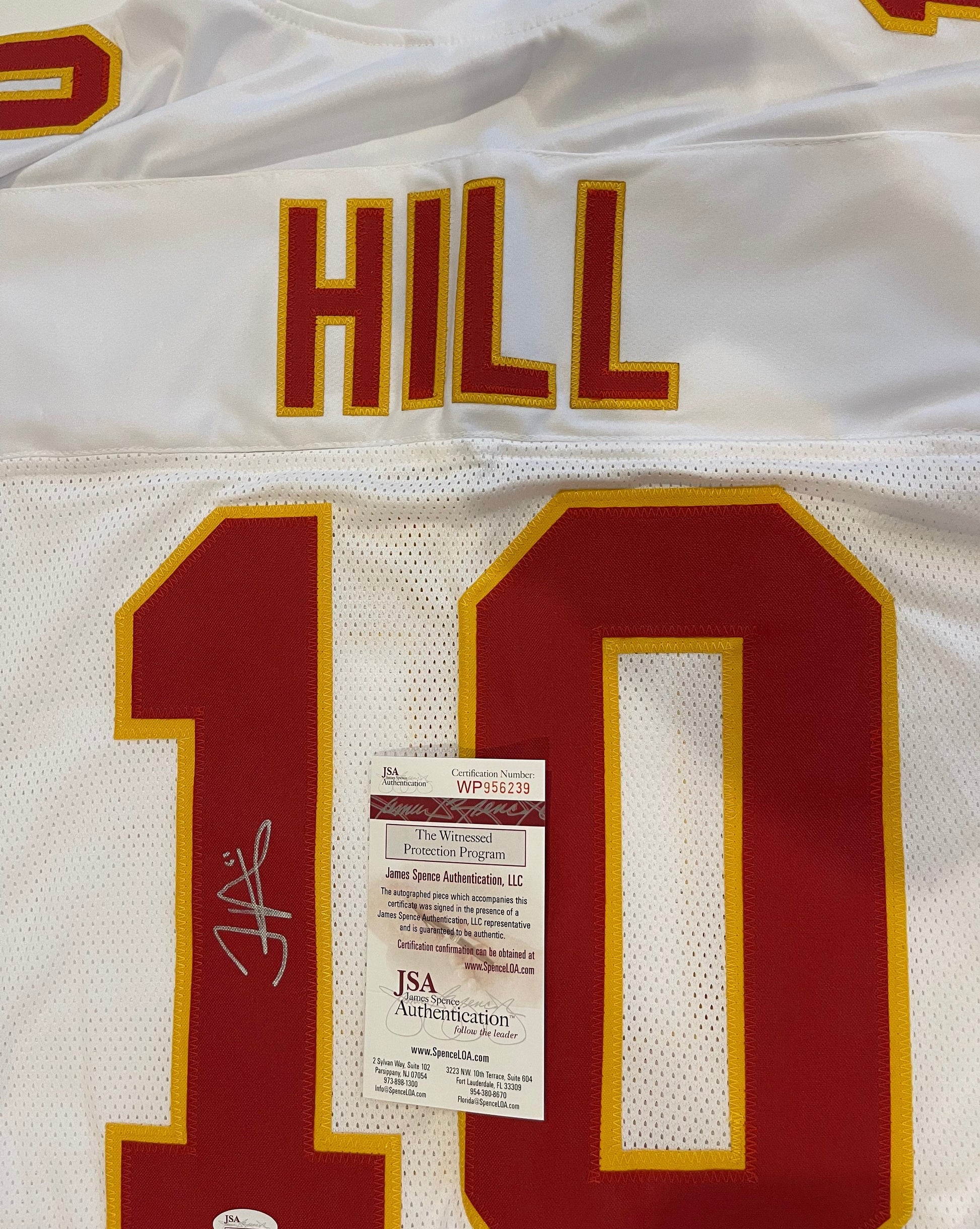 Tyreek Hill signed jersey