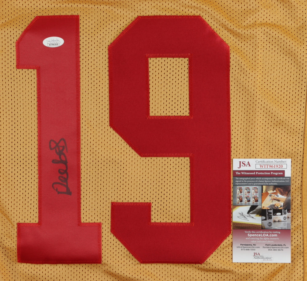 San Francisco 49ers Deebo Samuel Autographed Black & Red Jersey (Small  Skip) Beckett BAS QR #BE14790