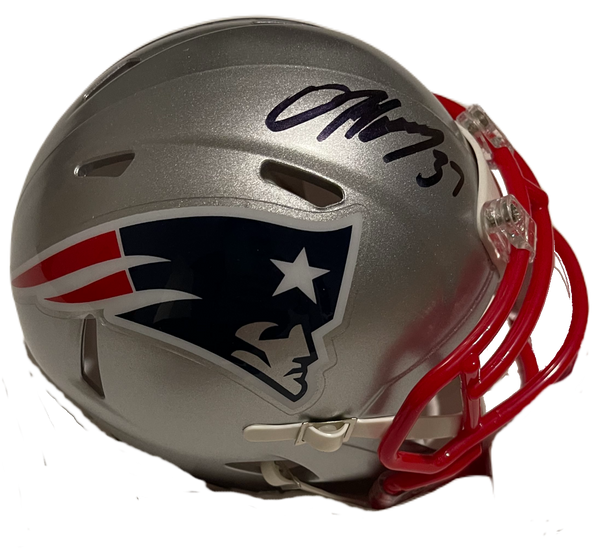 Damien Harris Signed Autographed New England Patriots Mini Helmet