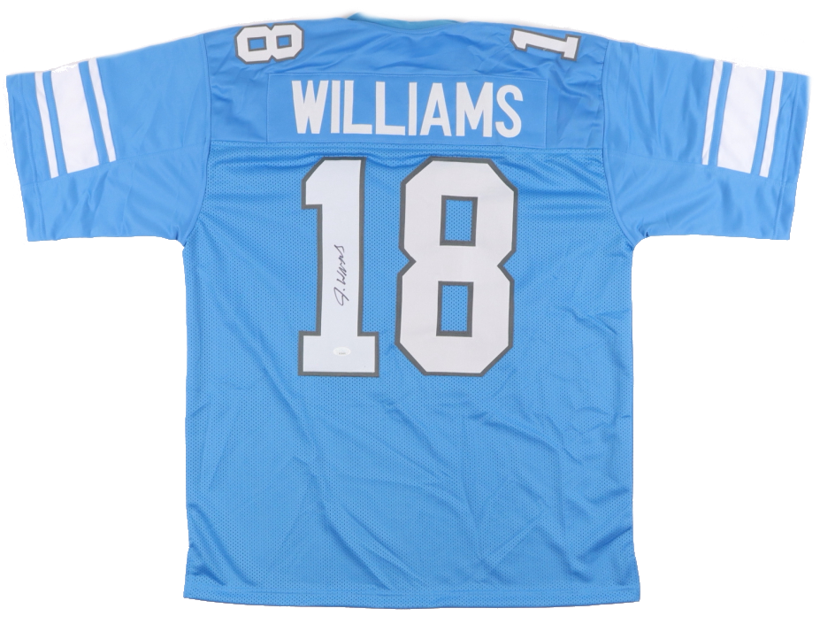 Jameson Williams signed Lions jersey - blue