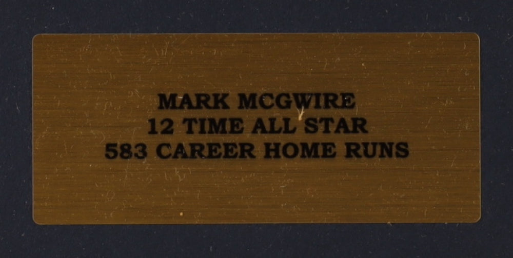 Mark McGwire signed display