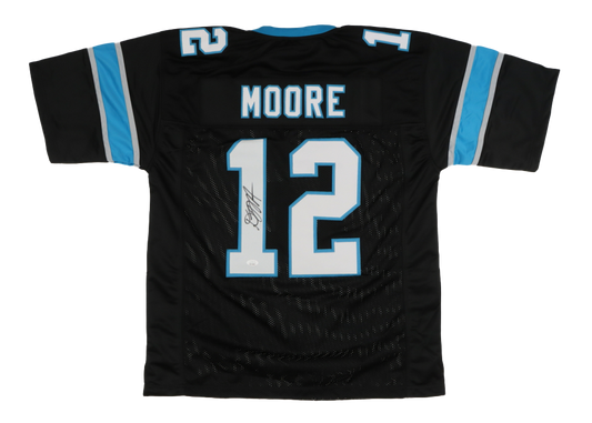 D.J Moore Signed Auto Custom On Field Style Carolina Panthers Jersey JSA Auth