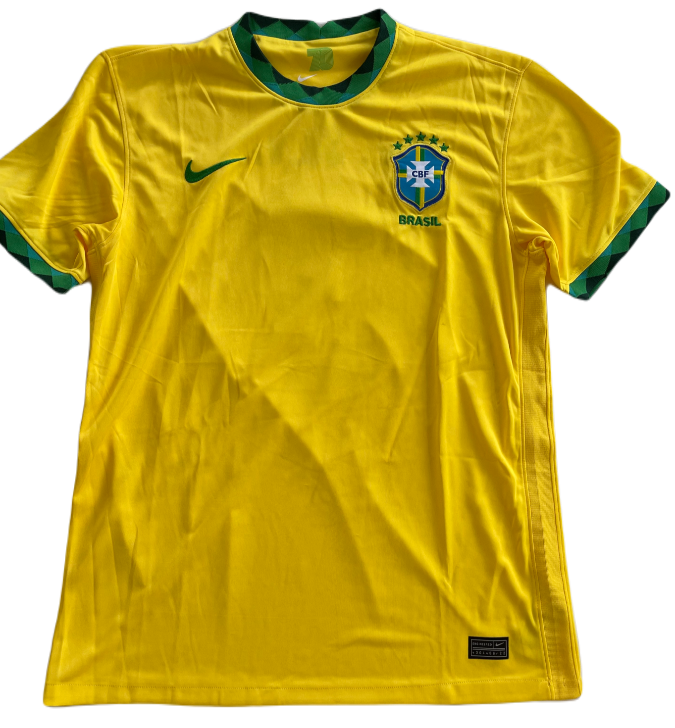 Thiago Silva Signed 21 22 Brazil Jersey Vini Jr. Nike BAS Beckett