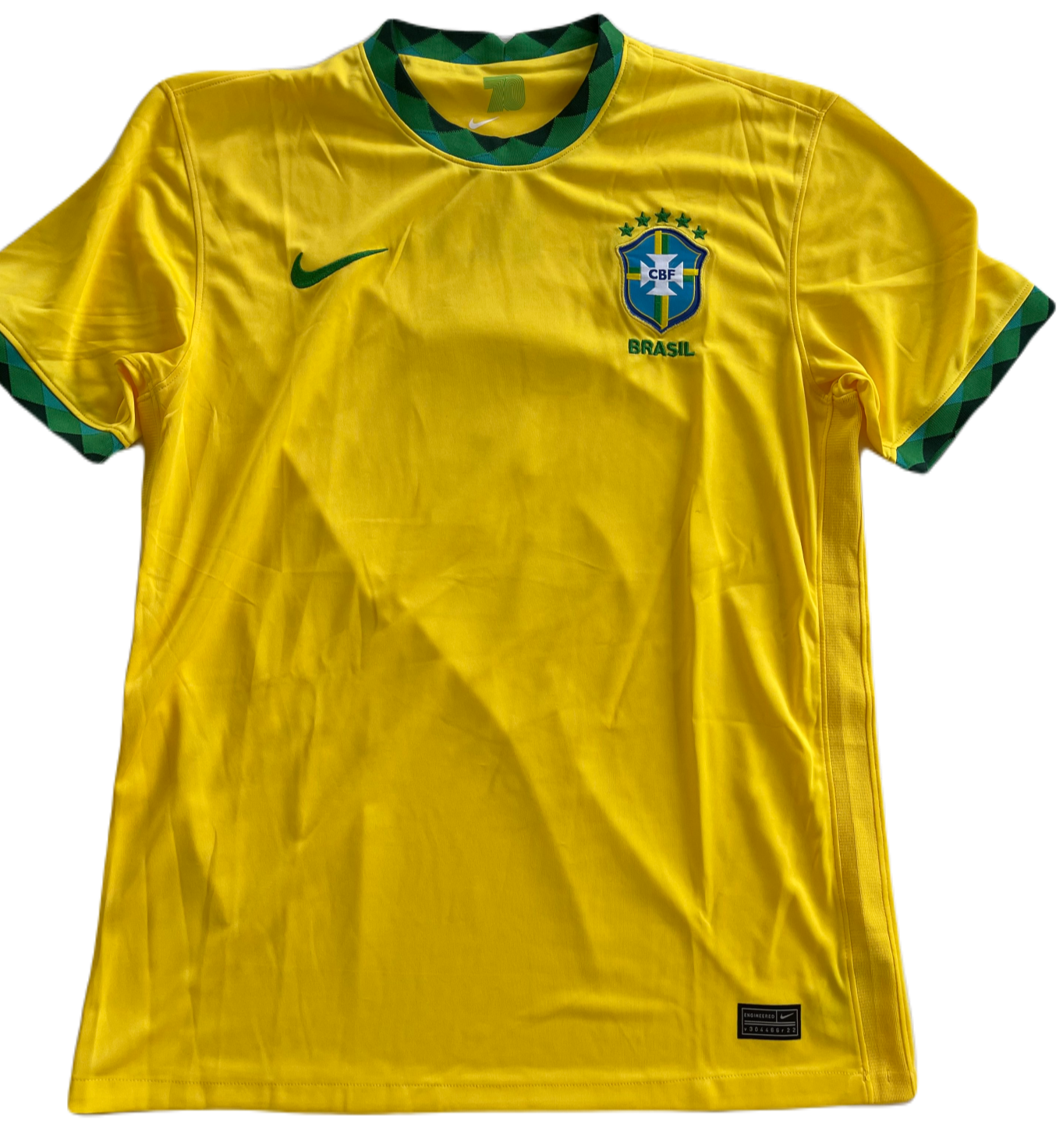 Thiago Silva Brazil Nike Name & Number T-Shirt - Gold