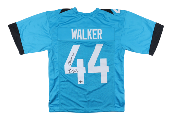 Travon Walker Autographed Signed Jacksonville Jaguars Custom Black #44  Jersey - Beckett QR Authentic