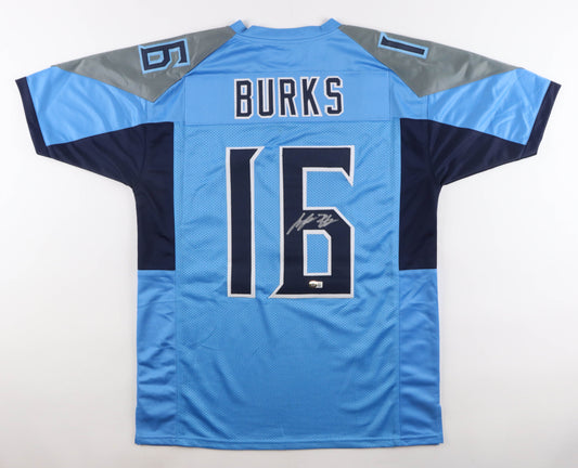 Treylon Burks signed Titans jersey